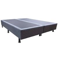 Base Cama Box Casal King Size Suede Cinza - 1