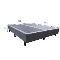 Base Cama Box Casal King Size Suede Cinza - 2
