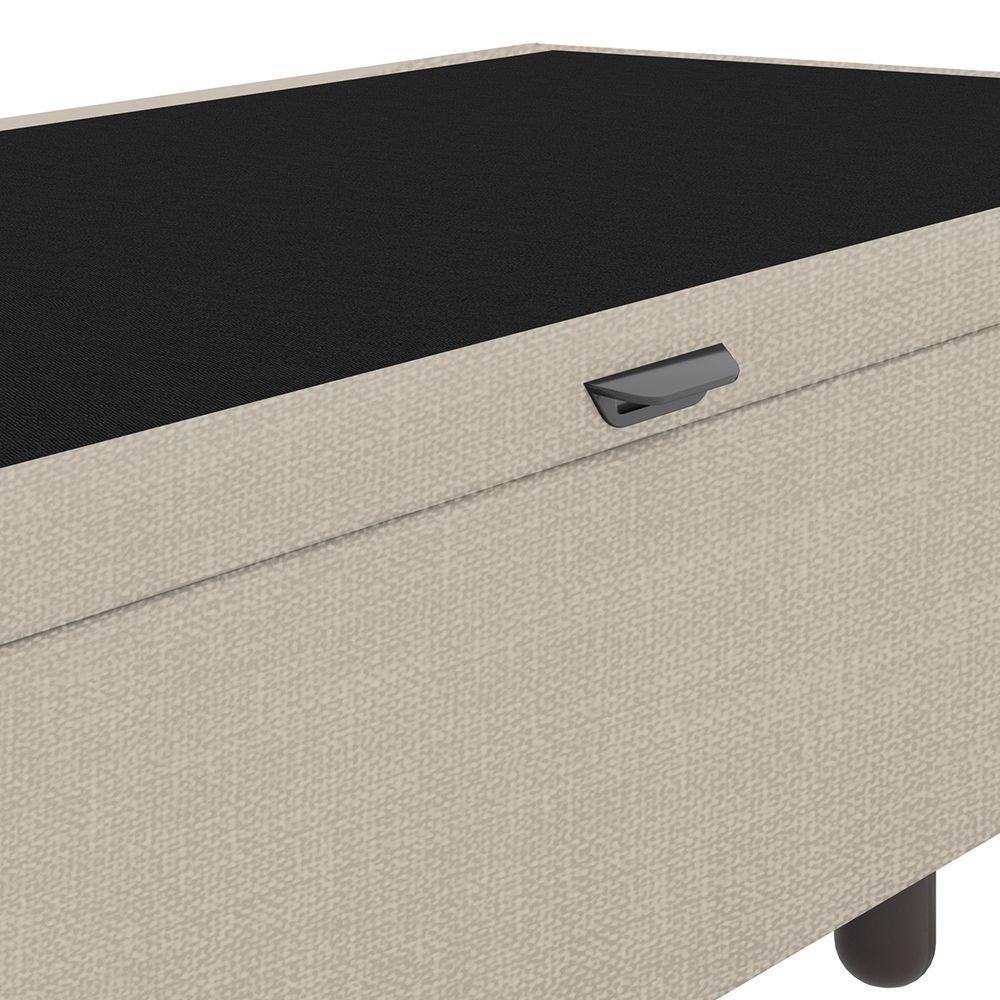 Base Cama Box Baú Solteiro Linho Skybox Bege - 4