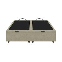 Base Cama Box Baú Casal Queen Size Veludo Skybox Bege - 3