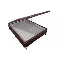 Cama Box Baú Universal Casal Courano Brown New (138x188x35) - Castor - 1