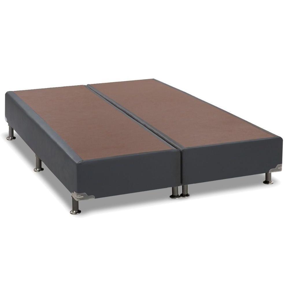 Cama Box Base Universal King Courano Gray (186x198x30) - Ortobom - 1
