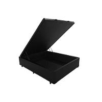 Cama Box Baú Universal Casal Courano Black (138x188x37) - Luckspuma - 1