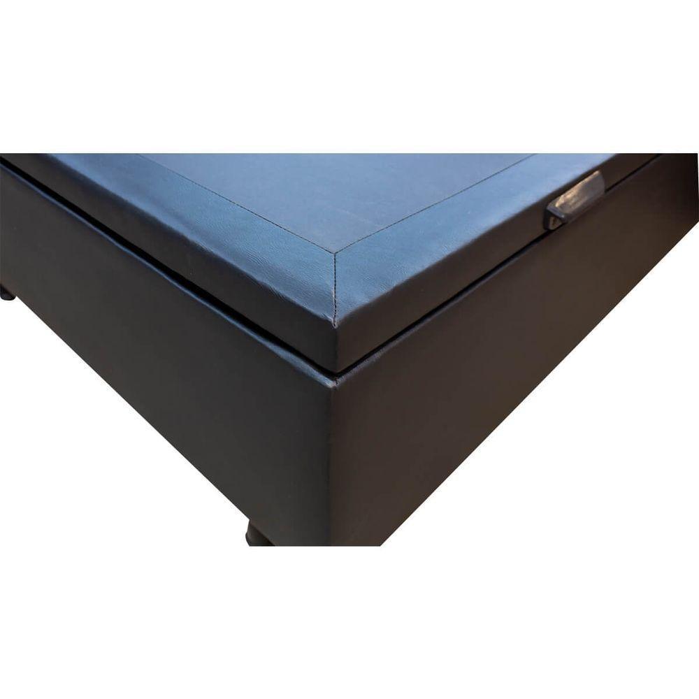 Base Cama Box Baú Viúva Corano Preto - 8