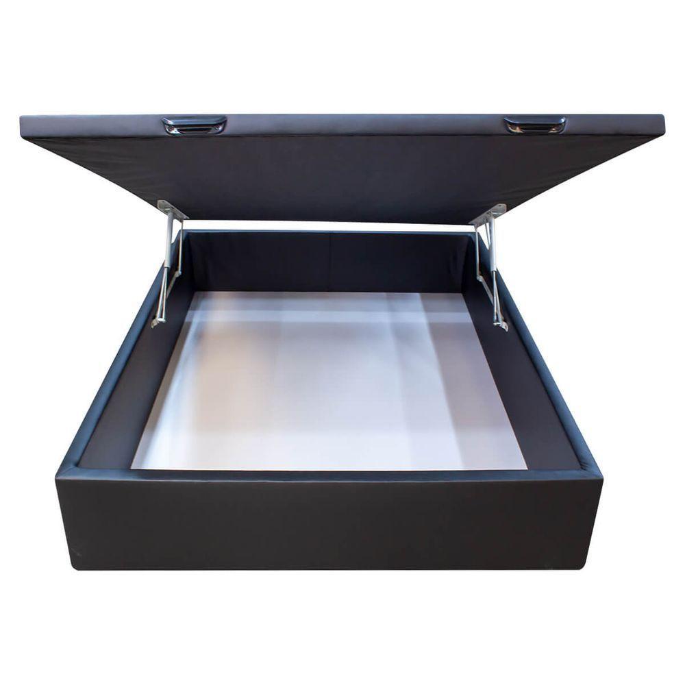 Base Cama Box Baú Viúva Corano Preto - 9