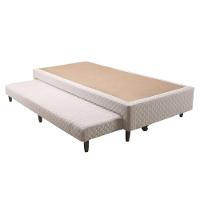 Cama Box Base c/Auxiliar Universal Solteiro MH1434 Bordado White (88x188x23) - Herval - 1