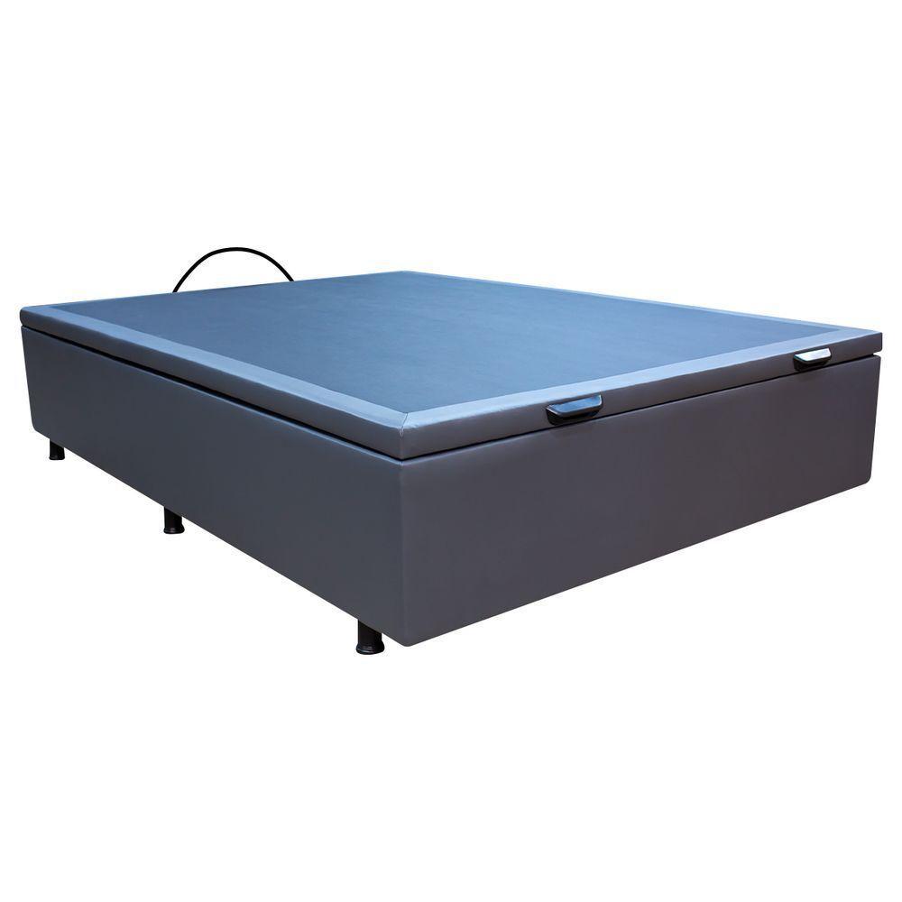Base Cama Box Baú Viúva Corano Cinza - 1