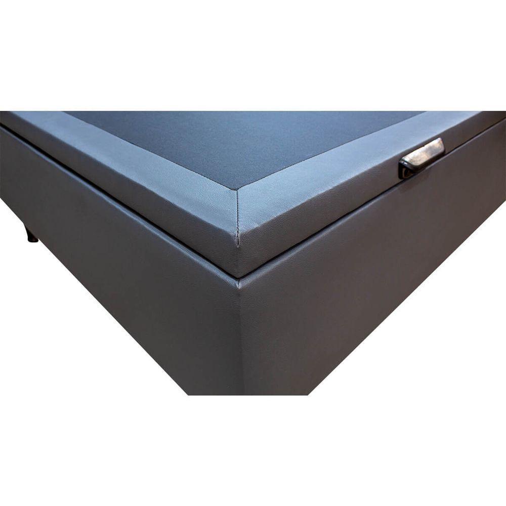 Base Cama Box Baú Viúva Corano Cinza - 3