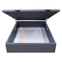 Base Cama Box Baú Viúva Corano Cinza
