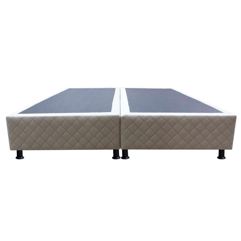 Base Cama Box Casal Queen Size Suede Bege - 4