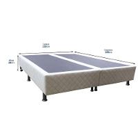 Base Cama Box Casal Queen Size Suede Bege - 5