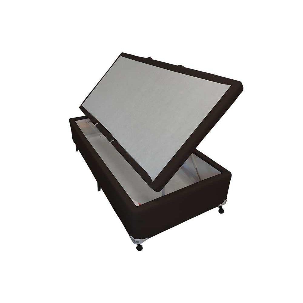 Cama Box Baú Universal Solteiro Courano Brown New (78x188x35) - Castor - 4