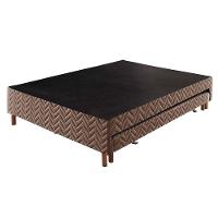 Cama Box Base c/Auxiliar Universal com Auxiliar Sommier Rústico Brown (88x188x30) - Paropas - 7