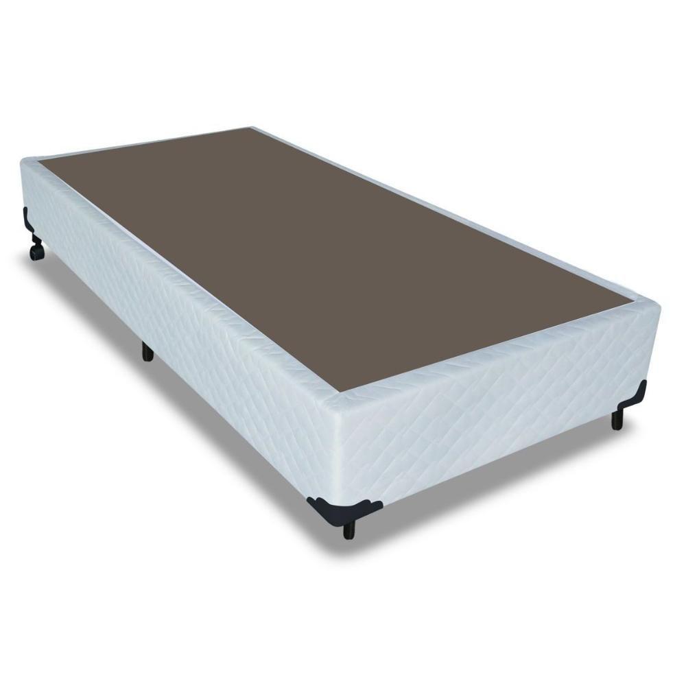 Cama Box Base Universal Solteiro Tecido White (88x188x25) - Probel - 1