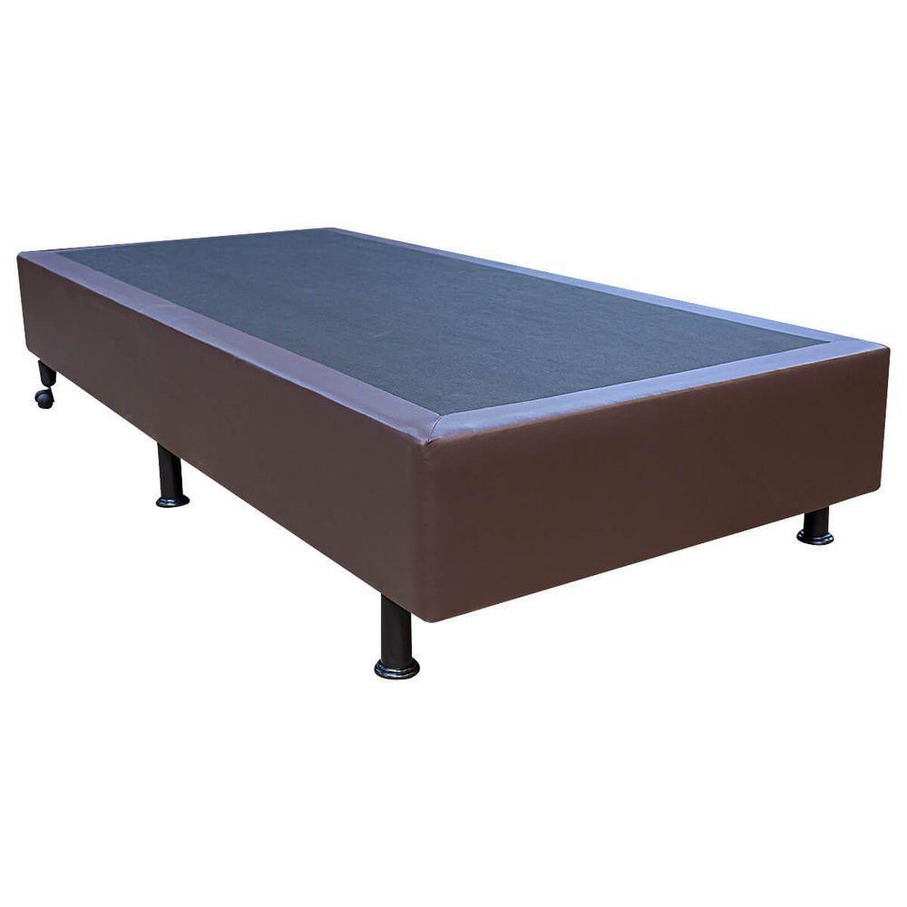 Base Cama Box Solteiro Corano Marrom - 1
