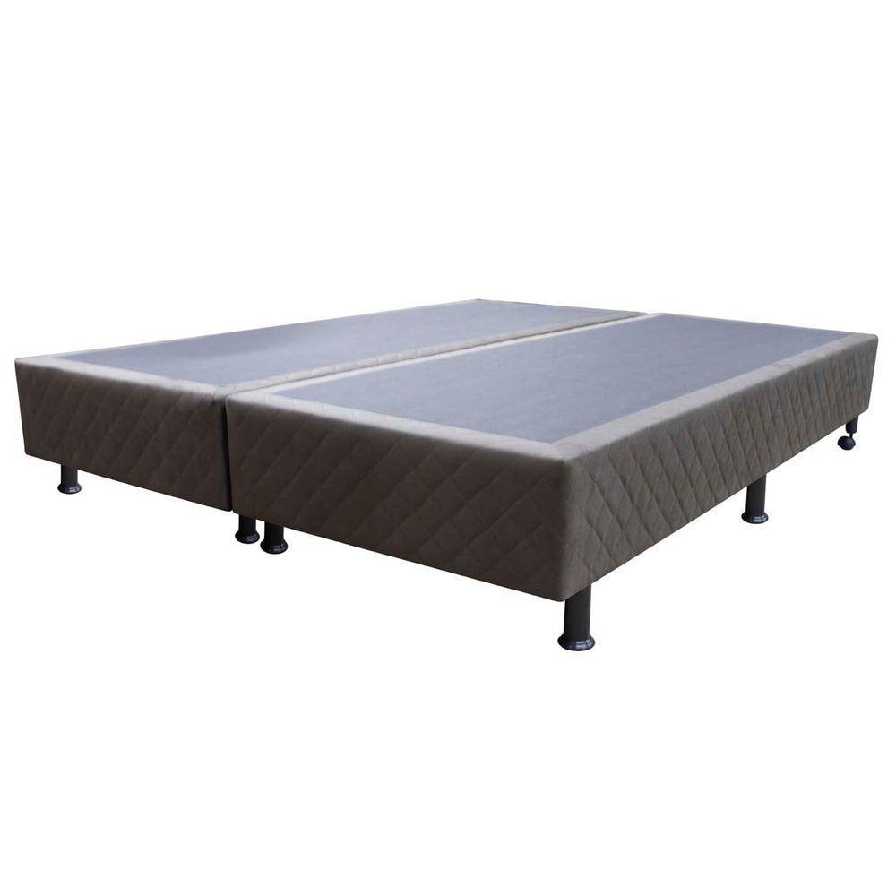 Base Cama Box Casal Queen Size Suede Marrom - 3