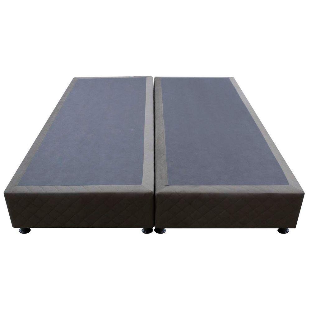 Base Cama Box Casal Queen Size Suede Marrom - 5
