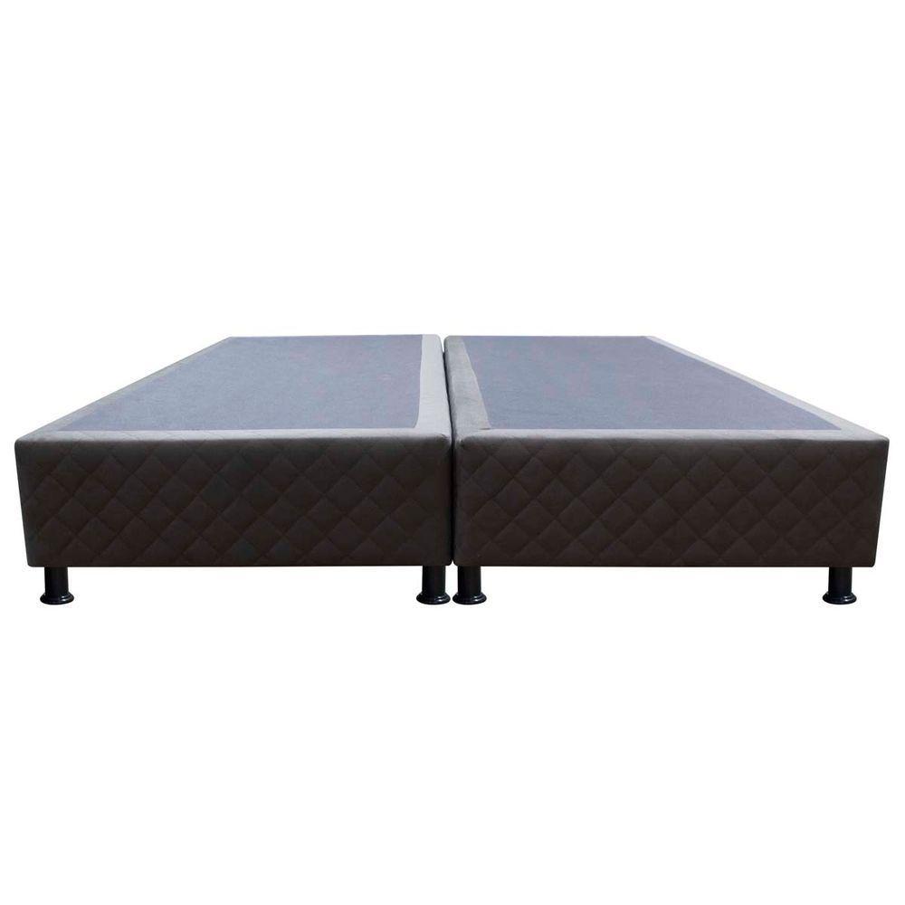 Base Cama Box Casal Queen Size Suede Marrom - 7
