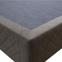 Base Cama Box Casal Queen Size Suede Marrom