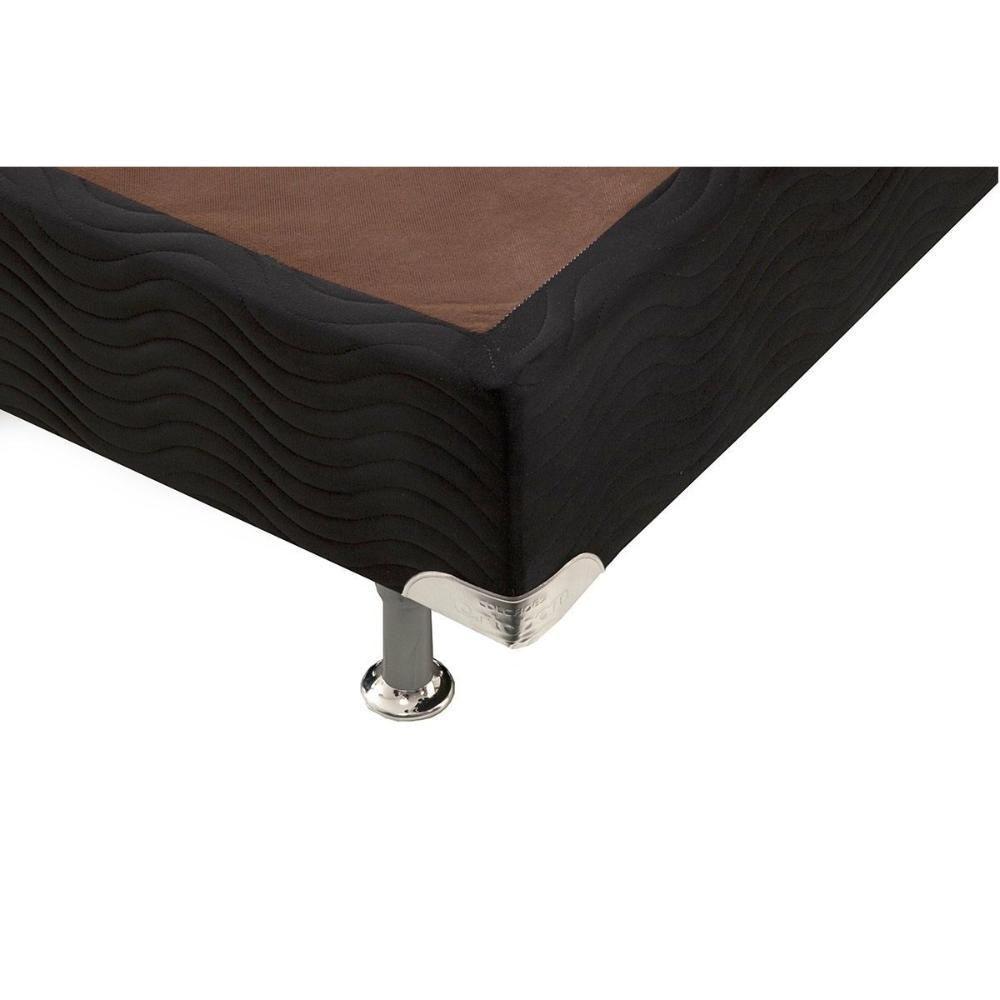 Cama Box Base Universal King Americana Suede Nero Black (193x203x23) - Ortobom - 4