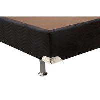 Cama Box Base Universal King Americana Suede Nero Black (193x203x23) - Ortobom - 2