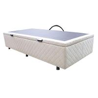Base Cama Box Baú Solteiro Suede Bege - 3