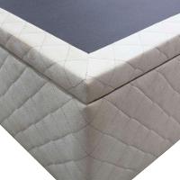 Base Cama Box Baú Solteiro Suede Bege