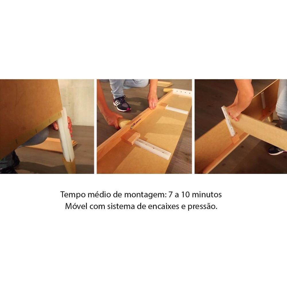 Cama Box Base Universal Casal ClickBox Bordado Black (138x188x28) - Herval - 3