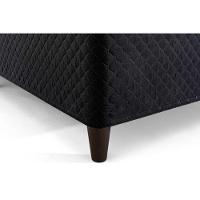 Cama Box Base Universal Casal ClickBox Bordado Black (138x188x28) - Herval - 7
