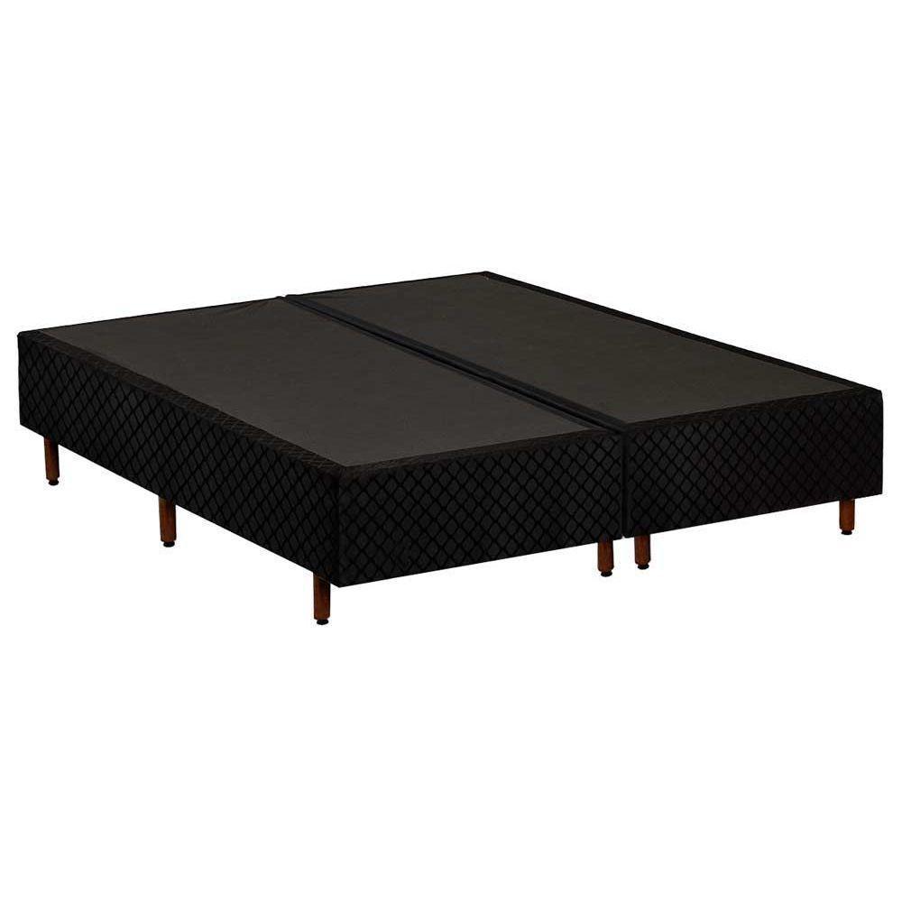 Cama Box Base Queen Universal Rústico Black (158x198x25) - Polar - 1