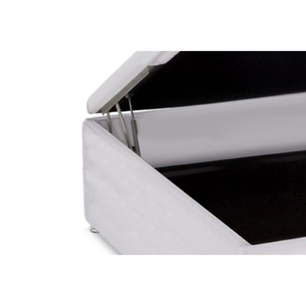 Cama Box Baú Universal Solteiro Courano White (88x188x35) - Ortobom - 3