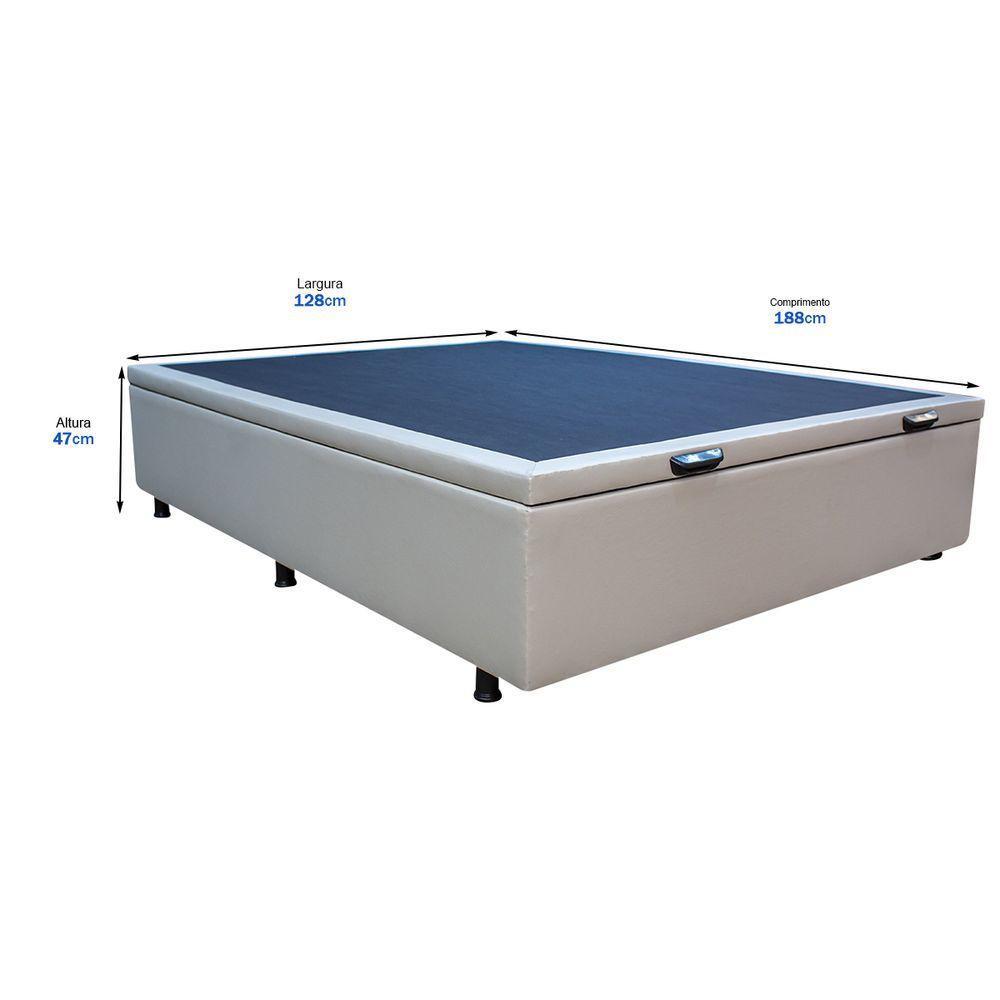 Base Cama Box Baú Viúva Corano Bege - 2