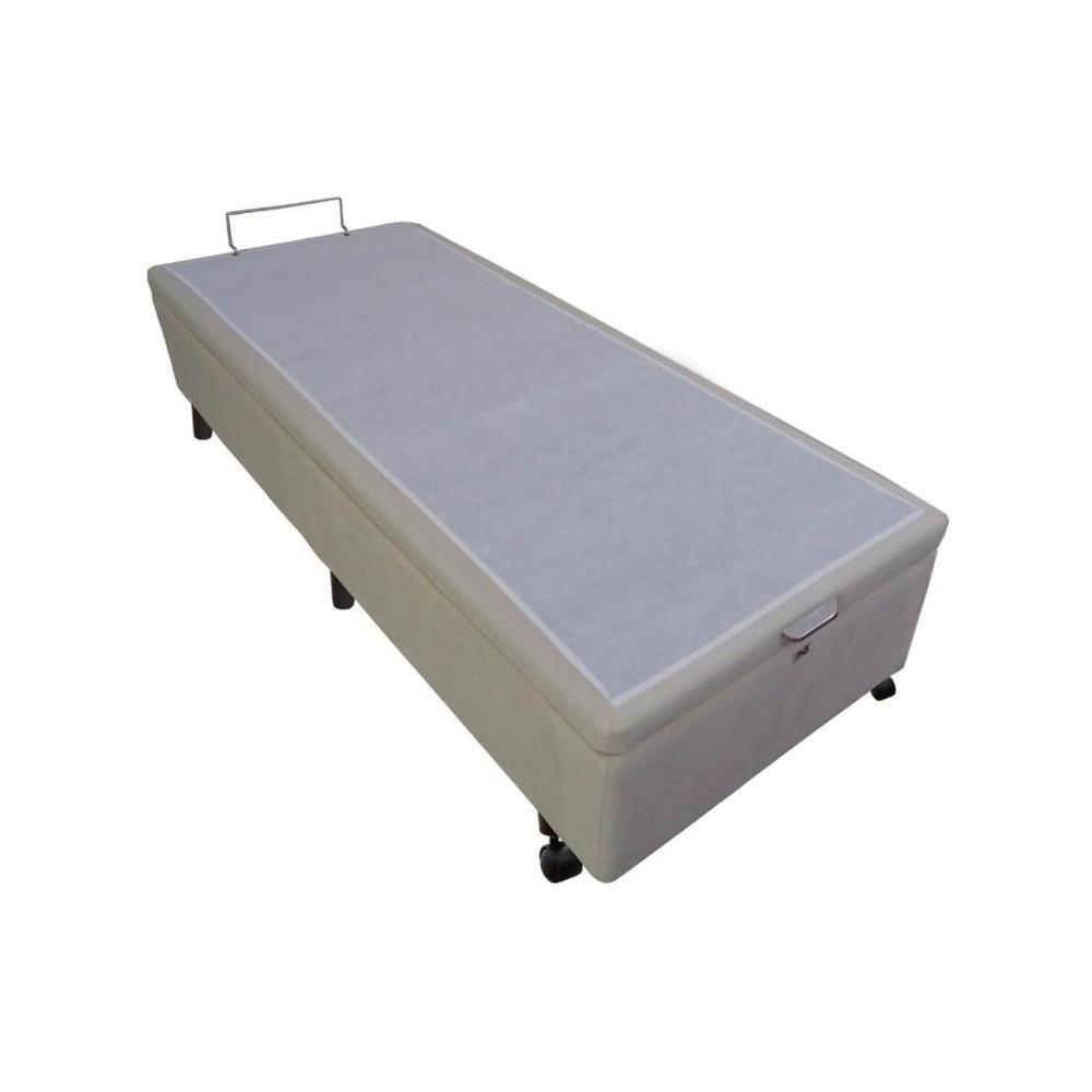 Cama Box Baú Universal Solteiro Vellus (88x188x35) - Castor - 3