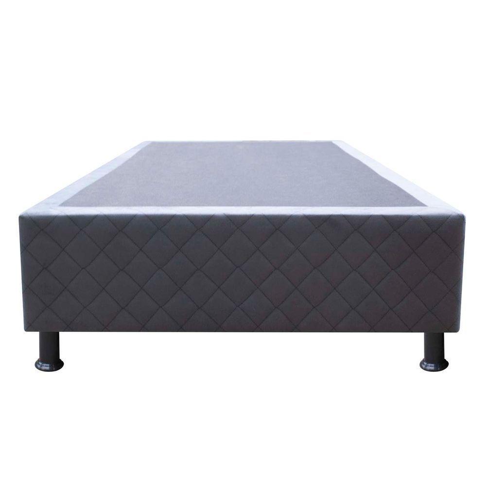 Base Cama Box Solteiro Suede Cinza - 7