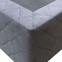 Base Cama Box Solteiro Suede Cinza