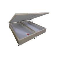 Cama Box Baú Universal Queen Linho Clean (158x198x35) - Castor - 1