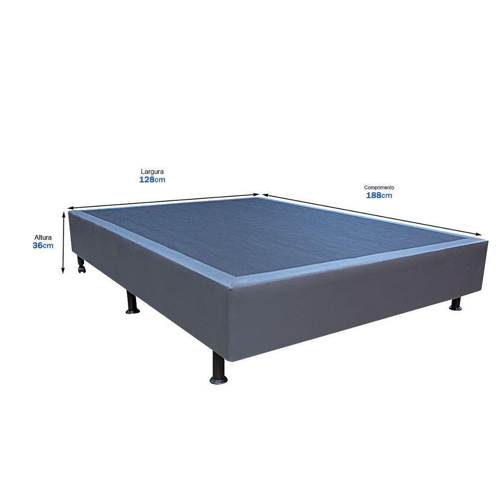 Base Cama Box Viúva Corano Cinza - 2
