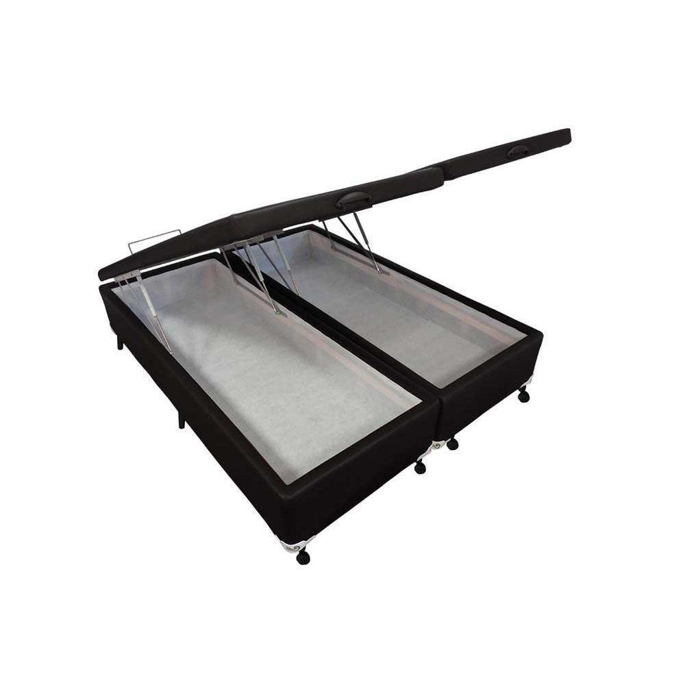 Cama Box Baú Universal Queen Courano Black New (158x198x35) - Castor - 1