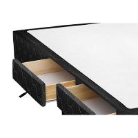 Cama Box Base C-gavetas Viúva Poli Tecido Black (128x23-c-4 Gavs) - Castor - 2