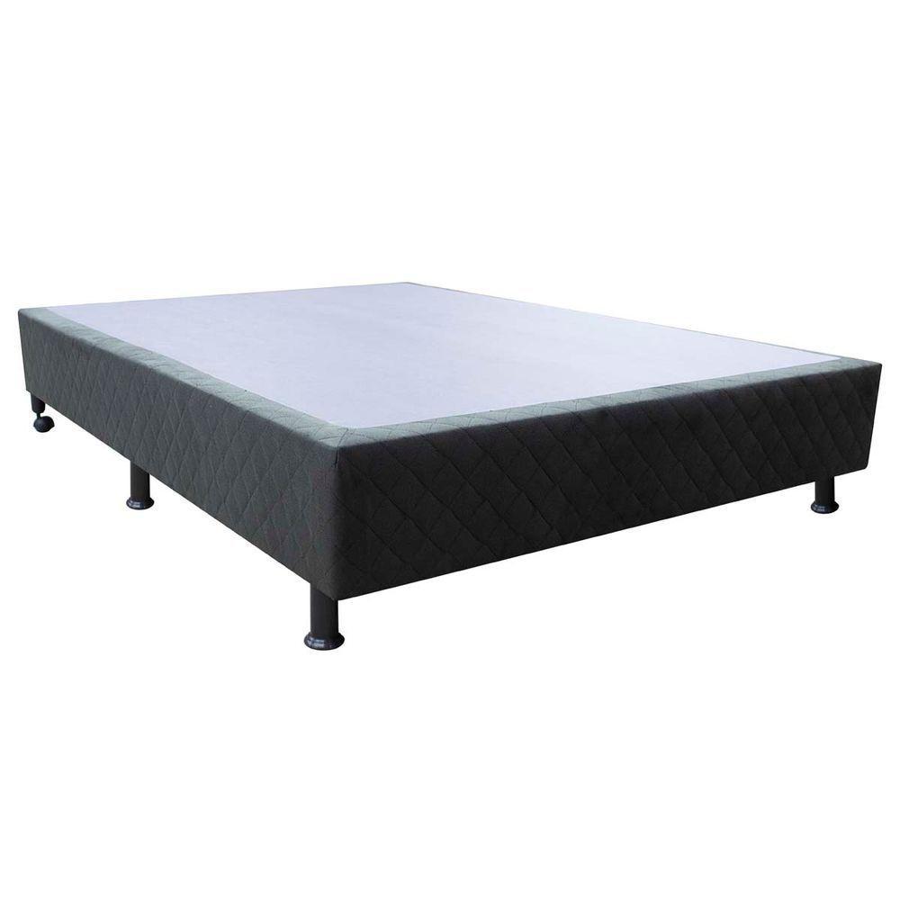 Base Cama Box Viúva Suede Preto - 1