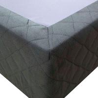 Base Cama Box Viúva Suede Preto