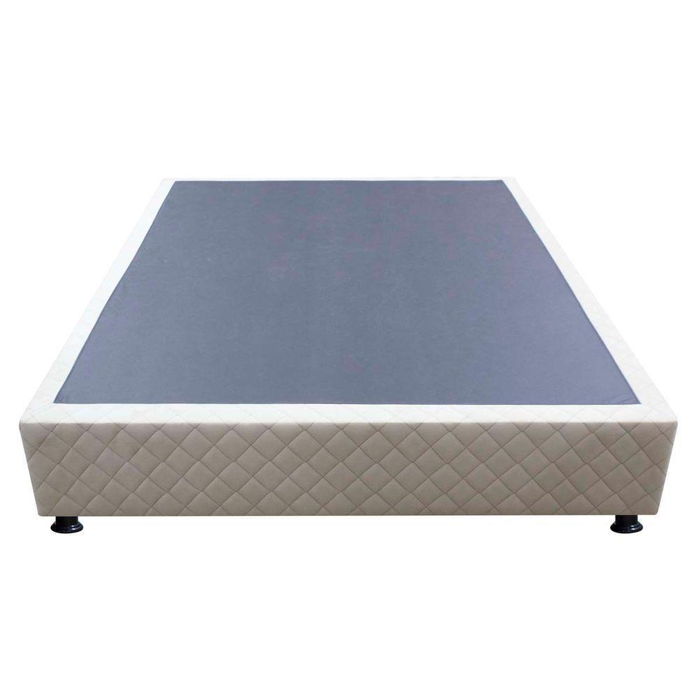 Base Cama Box Casal Suede Bege - 5