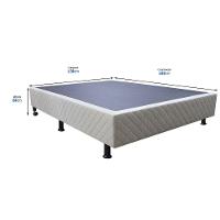 Base Cama Box Casal Suede Bege - 5