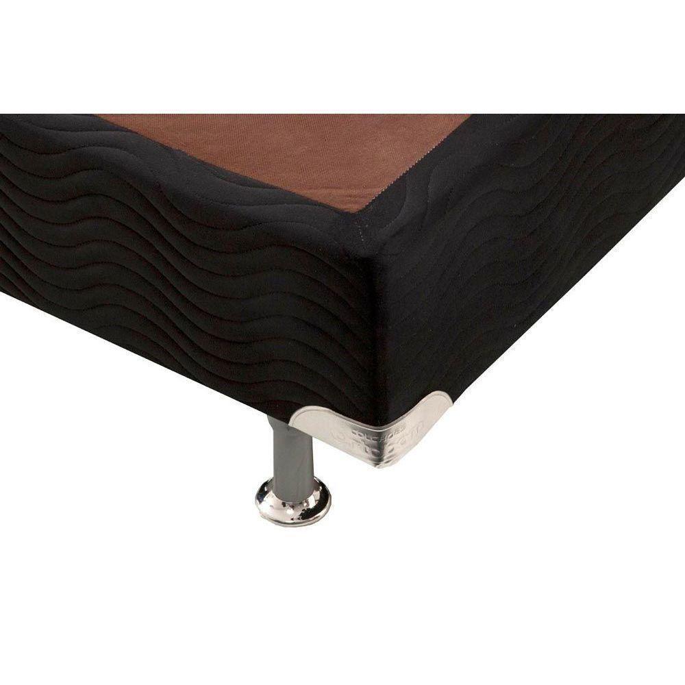 Cama Box Base Universal King Suede Black (193x203x30) - Ortobom - 4