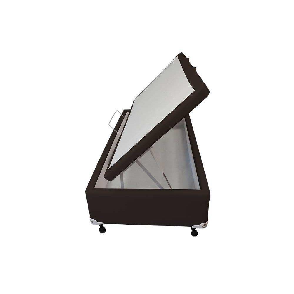Cama Box Baú Universal Casal Courano Brown New (138x188x35) - Castor - 5