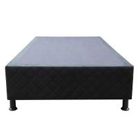 Base Cama Box Solteiro Suede Preto - 7