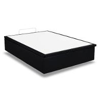 Cama Box Baú Universal Solteiro Suede Nero Black (88x188x35) - Ortobom - 4