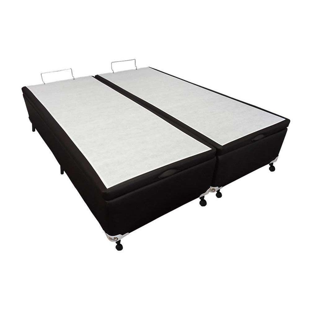 Cama Box Baú Viúva Courano Black New (128x188x35) - Castor - 2