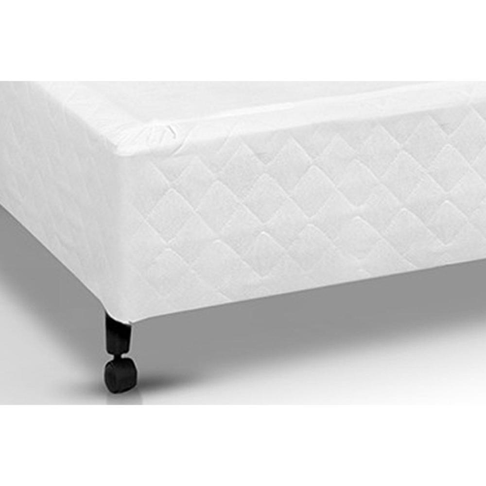 Cama Box Base Universal Viúva Poli Tecido White (128x188x23) - Castor - 2