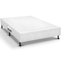 Cama Box Base Universal Viúva Poli Tecido White (128x188x23) - Castor - 1